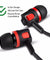 pTron HBE Melo Stereo Sound 3.5mm Audio Jack Wired Earphones with Mic - (Red/Black)