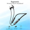 PTron Tangent Plus V2 Wireless Bluetooth In-Ear Headphone With Mic (Black and Grey)