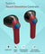 pTron Basspods 281 In-Ear True Wireless Stereo Bluetooth Earbuds (Black & Red)
