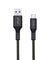 pTron Solero 3.1A USB Type-C to USB-A 2.0 USB Fast Charging Cable, 480Mbps Data Sync, Strong & Durable 1 m USB Cable for Type-C Devices - (Black)