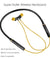 pTron Tangentbeat Magnetic In-Ear Wireless Bluetooth Headphones with Mic - (Black & Yellow)