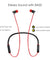 pTron Tangentbeat Magnetic In-Ear Wireless Bluetooth Headphones with Mic - (Black & Red)
