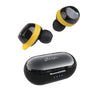 pTron Basspods 581 In-Ear True Wireless Bluetooth 5.0 Headphones with Deep Bass, Ergonomic Earbuds, Auto Pairing, Passive Noise Cancellation, Voice Assistance & Built-in HD Mic - (Black & Yellow)