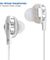 pTron Boom Ultima 4D Dual Driver in-Ear Wired Headphones with Mic - (White)