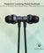 pTron Tangent Evo with 14Hrs Playback, Bluetooth 5.0 Wireless Headphones with Deep Bass, IPX4 Water Resistance, Ergonomic & Snug-fit, Voice Assistance, Magnetic Earbuds & Built-in HD Mic (Black)