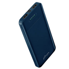 pTron Dynamo Lite 10000mAh Li-Polymer Power Bank, Made in India, 10W 2.1A Fast Charging Power Bank for Smartphones & Dual USB Ports, Type C & Micro USB Input, Safe & Reliable - (Blue)