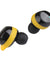 pTron Basspods 581 In-Ear True Wireless Bluetooth 5.0 Headphones with Deep Bass, Ergonomic Earbuds, Auto Pairing, Passive Noise Cancellation, Voice Assistance & Built-in HD Mic - (Black & Yellow)