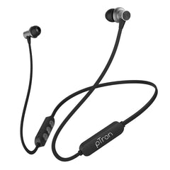 pTron Bassfest Plus Magnetic in-Ear Bluetooth 5.0 Wireless Headphones, Stereo Sound with Bass, IPX4 Water & Sweat Resistant, Voice Assistance, Ergonomic & Lightweight, Built-in Mic - (Black & Grey)