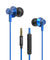 pTron Pride Lite HBE (High Bass Earphones) in-Ear Wired Headphones with in-line Mic, 10mm Powerful Driver for Stereo Audio, Noise Cancelling Headset with 1.2m Tangle-Free Cable & 3.5mm Aux - (Blue)