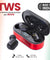 pTron Bassbuds Plus In-Ear True Wireless Stereo Headphones (TWS) with Mic - (Red & Black)