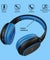 pTron Studio Over-Ear Bluetooth 5.0 Wireless Headphones, Hi-Fi Sound with Deep Bass, 12Hrs Playback, Ergonomic & Lightweight Wireless Headset, Soft Cushions Earpads, Aux Port & Mic - (Blue)