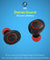 PTron Bassbuds Jets Bluetooth Truly Wireless In-Ear Headphone With Mic (Black and Red)
