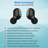 pTron Basspods 381 In-Ear True Wireless Stereo Bluetooth Earbuds (Black)