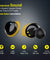 pTron Bassbuds Elite True Wireless Headphones (TWS), Bluetooth 5.0, Hi-Fi Sound with Bass, Auto Pairing, Passive Noise Cancellation, Voice Assistance, 12Hrs Playtime with Case & Mic - (Black & Yellow)