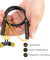 pTron Tangentbeat Magnetic In-Ear Wireless Bluetooth Headphones with Mic - (Black & Yellow)