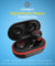 PTron Bassbuds Jets Bluetooth Truly Wireless In-Ear Headphone With Mic (Black and Red)