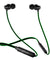 pTron Tangent Lite Magnetic In-Ear Wireless Bluetooth Headphones with Mic - (Black & Green)