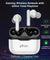 pTron Bassbuds Pixel True Wireless Bluetooth 5.1 Headphones,Deep Bass, Touch Control, Passive Noise Cancellation, Dual HD Mic (White)