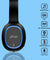 pTron Studio Over-Ear Bluetooth 5.0 Wireless Headphones, Hi-Fi Sound with Deep Bass, 12Hrs Playback, Ergonomic & Lightweight Wireless Headset, Soft Cushions Earpads, Aux Port & Mic - (Blue)