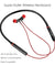 pTron Tangentbeat Magnetic In-Ear Wireless Bluetooth Headphones with Mic - (Black & Red)