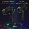 pTron Bassbuds Jade Gaming True Wireless Headphone with Deep Bass, Dual Mic, Passive Noise Cancellation (Black)