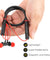 pTron Tangentbeat Magnetic In-Ear Wireless Bluetooth Headphones with Mic - (Black & Red)