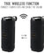 pTron Quinto Evo 8W Wireless Bluetooth 5.0 Speaker with 12Hrs Playtime, Outdoor Speaker with 3.5mm Aux/Micro SD Card/USB Drive Slots, Built-in Mic, Fully Integrated Music & Call Controls (Black)