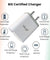pTron Volta Elite QC3.0 18W USB Smart Charger, Made in India, BIS Certified, Auto-detect Technology, Fast Charging Power Adaptor Without Cable for All iOS & Android Devices (White & Grey)