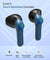 pTron Basspods 281 In-Ear True Wireless Stereo Bluetooth Earbuds (Black/Blue)