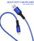 pTron Solero 3.1A USB Type-C to USB-A 2.0 USB Fast Charging Cable, 480Mbps Data Sync, Strong & Durable 1 m Long USB Cable for Type-C Devices - (Blue)