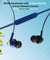 PTron Pride Evo Wired In-Ear Earphone With Mic (Blue)
