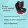 pTron Basspods 281 In-Ear True Wireless Stereo Bluetooth Earbuds (Black & Red)