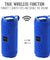 pTron Quinto Evo 8W Wireless Bluetooth 5.0 Speaker with 12Hrs Playtime, Outdoor Speaker with 3.5mm Aux/Micro SD Card/USB Drive Slots, Built-in Mic, Fully Integrated Music & Call Controls (Blue)