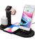 pTron Bullet WX4 3 in 1 Multi-Function Charging Stand for iOS Devices, 10W Qi Wireless Charging, 360° Rotatable Charging Dock for Micro USB/Type-C/iOS Smartphones (Black)