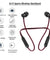 pTron Tangent Lite Magnetic In-Ear Wireless Bluetooth Headphones with Mic - (Black & Red)
