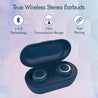 pTron Bassbuds True Wireless Bluetooth Headphones (TWS) with Mic - (Blue)