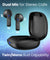 pTron Basspods P251 TWS Earbuds with 13mm Drivers, Stereo Calls, 28Hrs Playback & Touch Control TWS (Black)