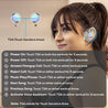 pTron Bassbuds Jets True Wireless Bluetooth 5.0 Headphones, Hi-Fi Audio, Deep Bass, Touch Control Earbuds, IPX4 Sweat/Splash Resistant, Voice Assistant, Built-in Mic & Digital Display Case - (White)