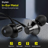 pTron Pride Lite HBE (High Bass Earphones) in-Ear Wired Headphones with in-line Mic, 10mm Powerful Driver for Stereo Audio, Noise Cancelling Headset with 1.2m Tangle-Free Cable & 3.5mm Aux - (Gray)