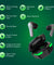 pTron Bassbuds Epic Earbuds with Game Mode, 40ms Latency, 35h Playtime, Touch Control Bluetooth Headset  (Black, In the Ear)