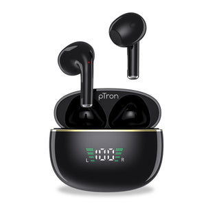 pTron Basspods P681 TWS Earbuds, 28H Playtime, ENC Calls, Deep Bass, BT5.3, TypeC,IPX4 Bluetooth Headset  (Black, In the Ear)