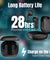 pTron Bassbuds B11 with 13mm Drivers, Stereo Calls, 28Hrs Playback & Touch Control TWS (Black)