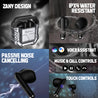 pTron Bassbuds Xtreme In-Ear Wireless Headphone with 32Hrs Playtime, BT5.3, 13mm Driver, Stereo Calls, DeepBass, Touch Control TWS Earbuds, Zany Case & Type-C Fast Charging (Grey/Black)