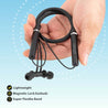 pTron Tangentbeat Magnetic In-Ear Wireless Bluetooth Headphones with Mic - (Black)