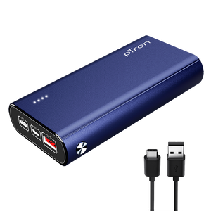 pTron Dynamo Zip 20000mAh Power Bank, 18W Fast Charge Type-C, Sturdy Design, Type-C & Micro USB Input Ports, Safe & Reliable, Li-Polymer Power Bank for Smartphones & Other Smart Device - (Blue)