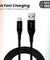 pTron Solero TB301 3A Type-C Data & Fast Charging Cable, Made in India, 480Mbps Data Sync, Strong & Durable 1.5 m Nylon Braided USB Cable for Type-C Devices - (Black)