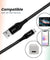 pTron Solero TB301 3A Type-C Data & Fast Charging Cable, Made in India, 480Mbps Data Sync, Strong & Durable 1.5 m Nylon Braided USB Cable for Type-C Devices - (Black)