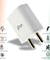 pTron Volta Evo 12W Dual USB Smart Charger, Made in India, BIS Certified, Fast Charging Power Adaptor Without Cable for All iOS & Android Devices - (White)