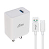 pTron Volta Plus 17W USB Smart Charger with 3.4A Type-C USB 1-Meter Cable, Made in India, BIS Certified Fast Charging Power Adaptor - (White)