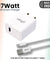 pTron Volta Plus 17W USB Smart Charger with 3.4A Type-C USB 1-Meter Cable, Made in India, BIS Certified Fast Charging Power Adaptor - (White)
